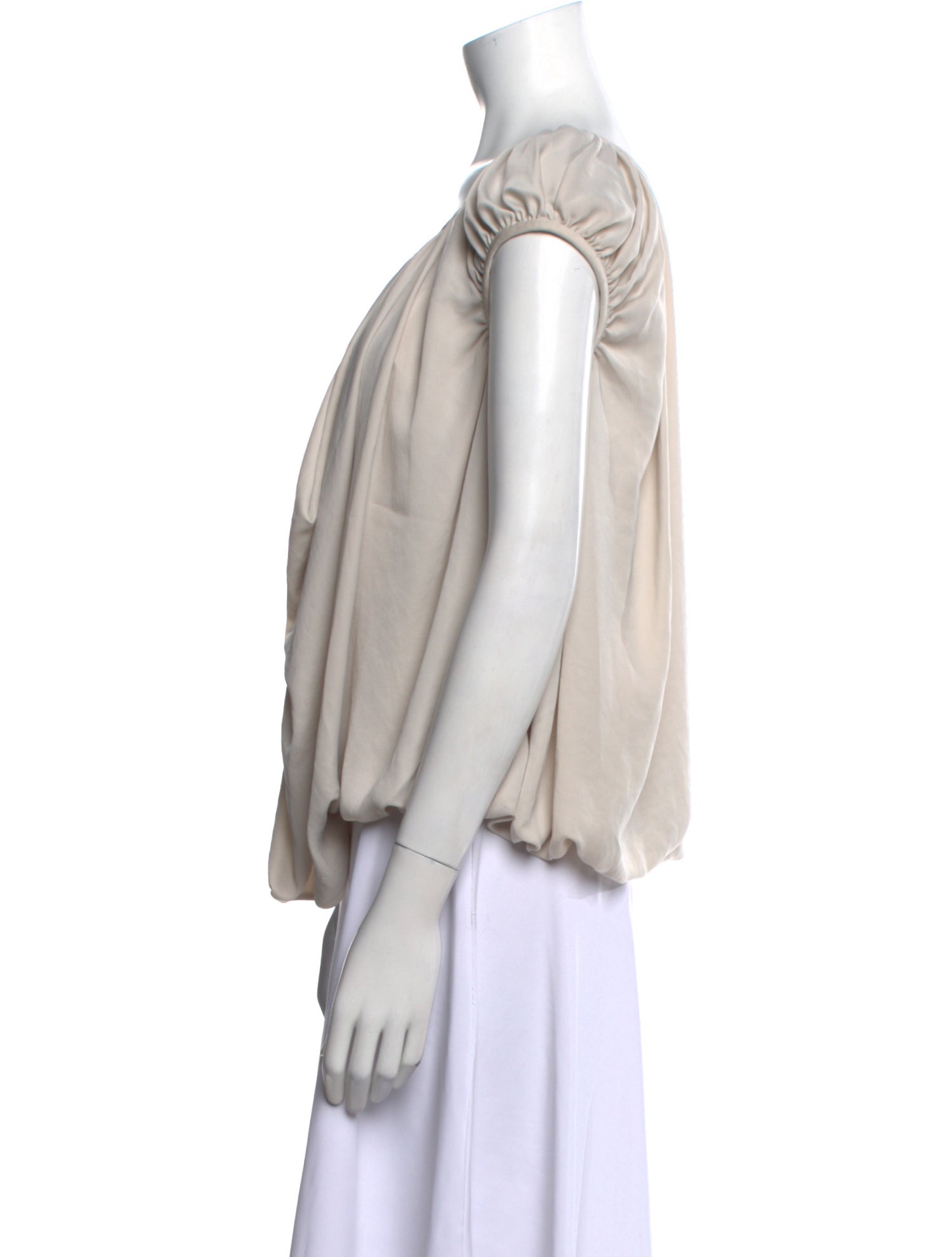 Stella McCartney Scoop Neck Short Sleeve Blouse