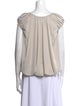 Stella McCartney Scoop Neck Short Sleeve Blouse