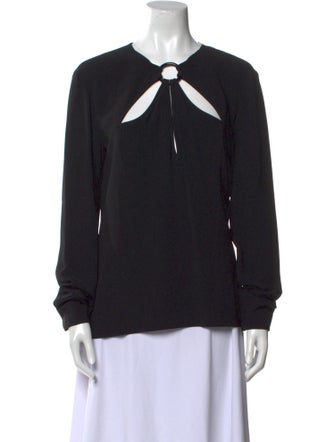 Stella McCartney Crew Neck Long Sleeve Blouse