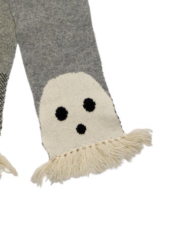 Stella McCartney Toddler Girls' Patterned Fringe-Trimmed Wool Scarf