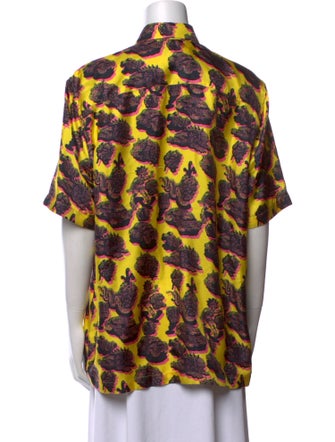 Stella McCartney Silk Printed Button-Up Top
