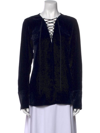 Stella McCartney Printed V-Neck Blouse