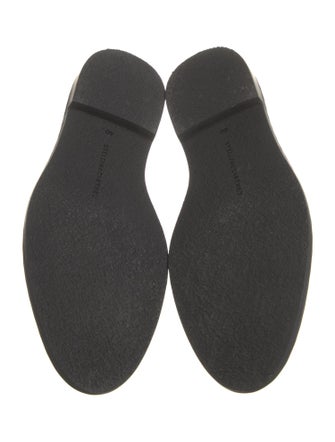 Stella McCartney Patent Leather Chain-Link Accents Loafers