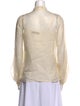 Stella McCartney Silk Long Sleeve Button-Up Top