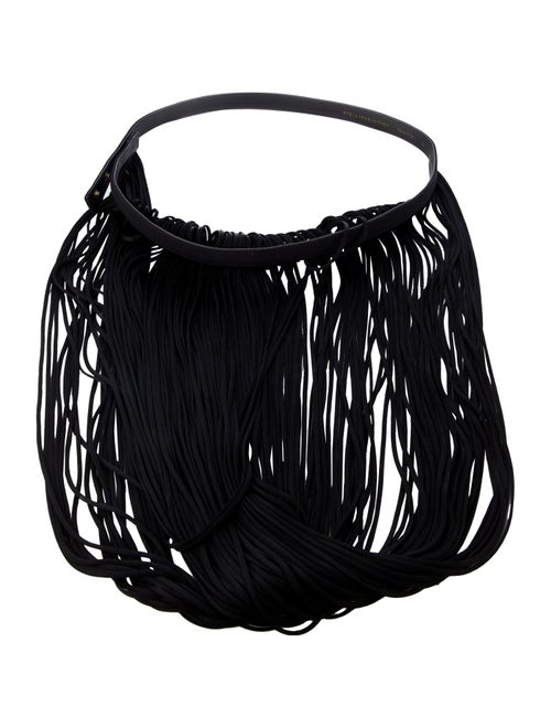 Stella McCartney Skinny Fringe Trim Accent Waist Belt