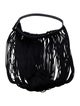 Stella McCartney Skinny Fringe Trim Accent Waist Belt