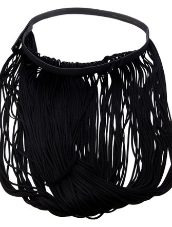Stella McCartney Skinny Fringe Trim Accent Waist Belt