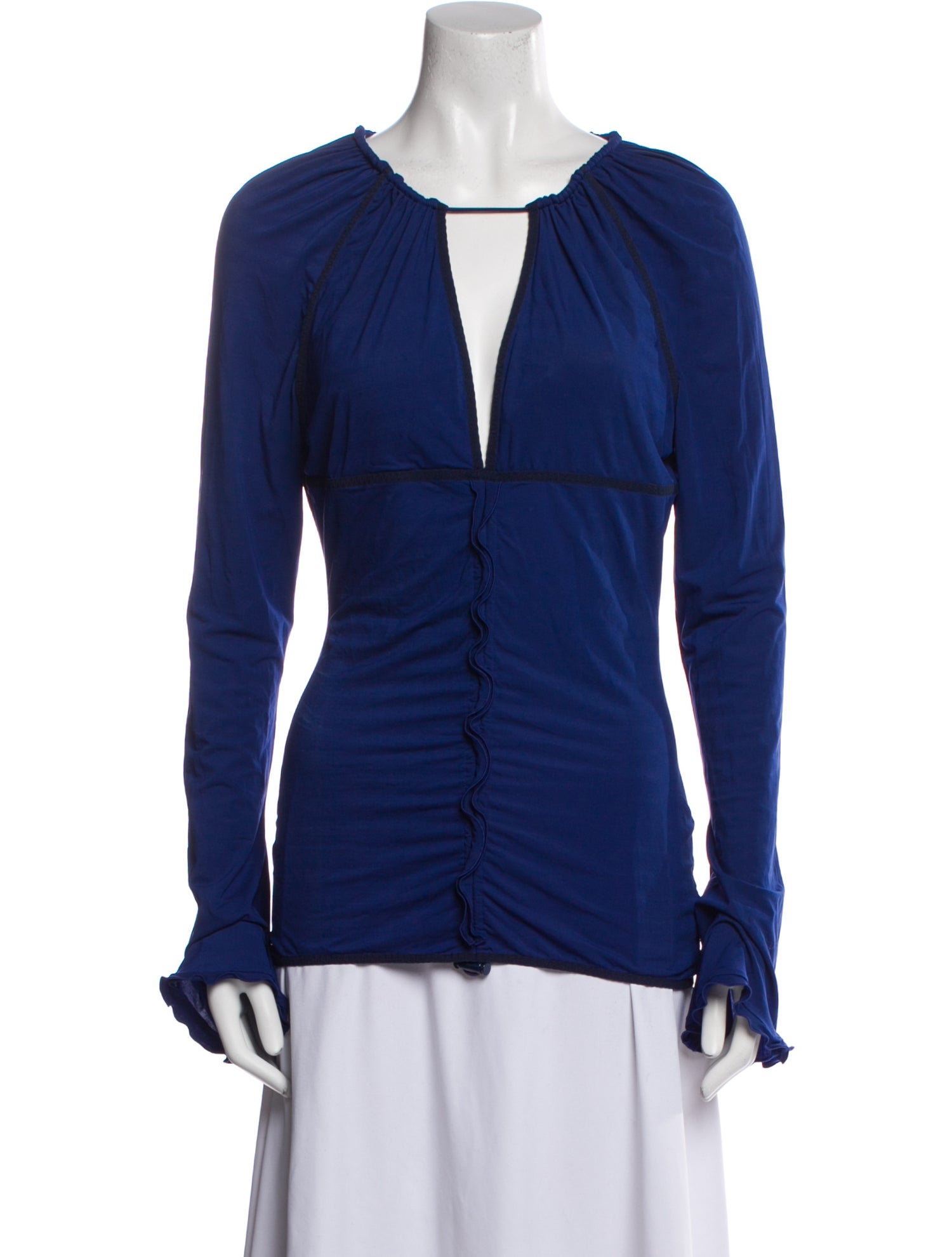 Stella McCartney V-Neck Long Sleeve Blouse