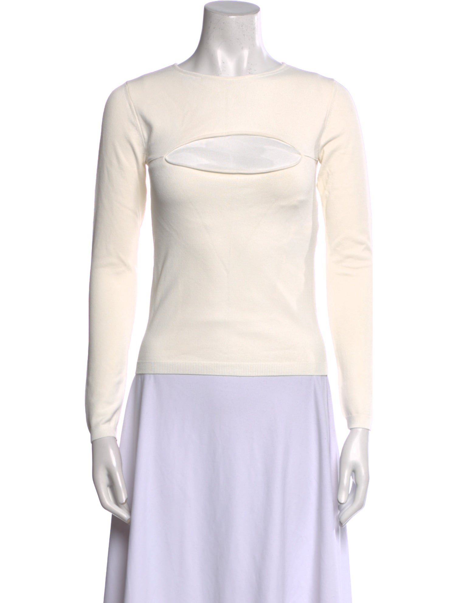 Stella McCartney Scoop Neck Long Sleeve Top