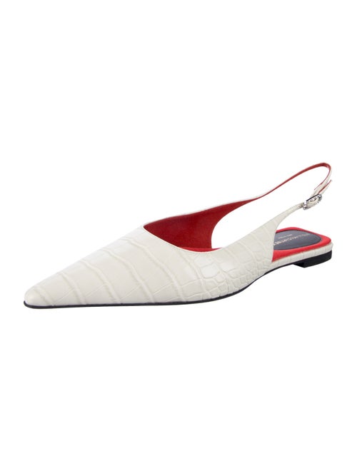 Stella McCartney Vegetarian Leather Slingback Flats