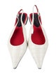 Stella McCartney Vegetarian Leather Slingback Flats