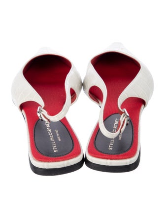 Stella McCartney Vegetarian Leather Slingback Flats