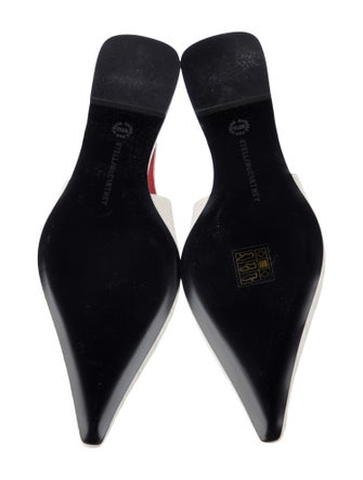 Stella McCartney Vegetarian Leather Slingback Flats