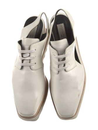 Stella McCartney Vegetarian Leather Colorblock Pattern Wedge Sneakers