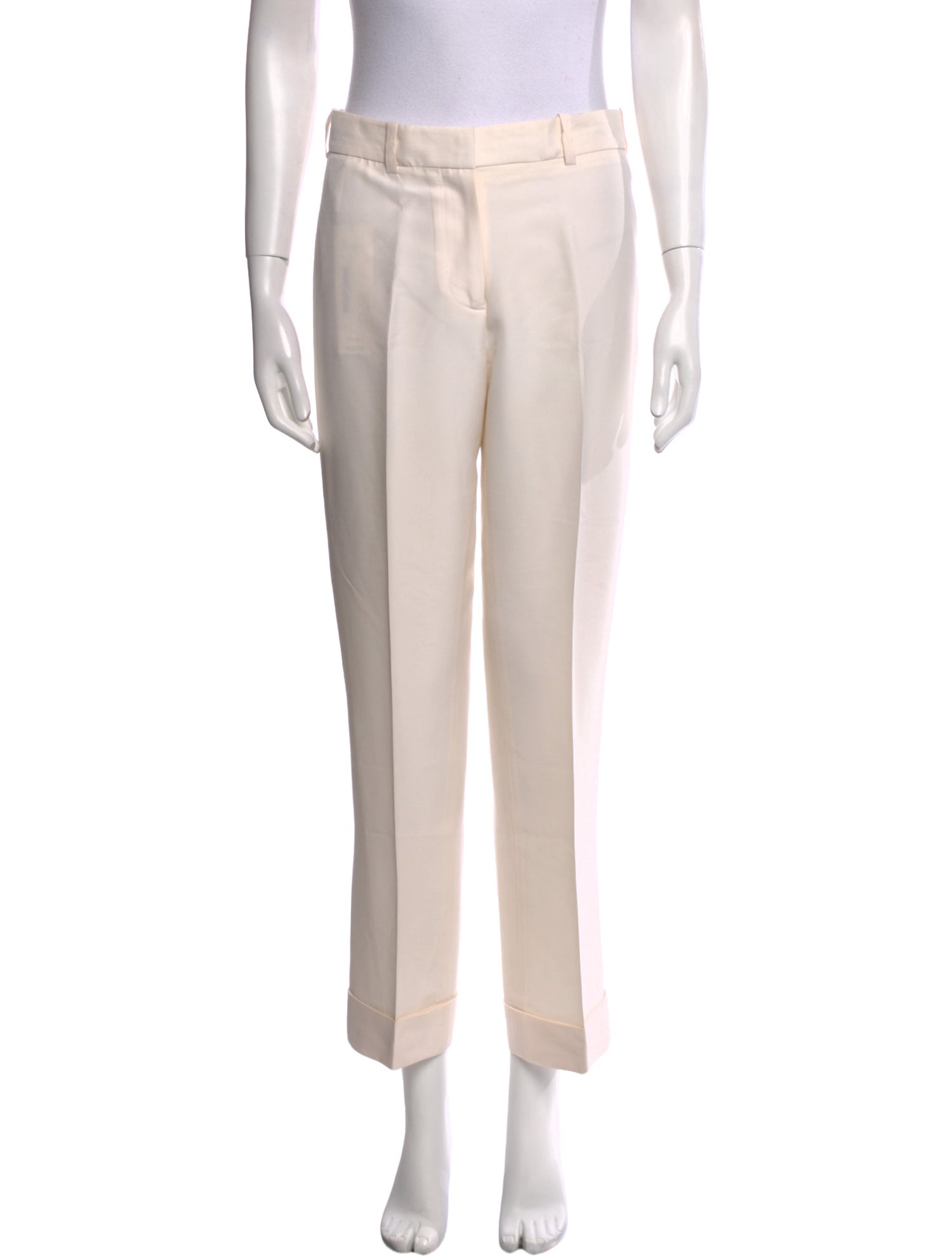 Stella McCartney Silk Straight Leg Pants