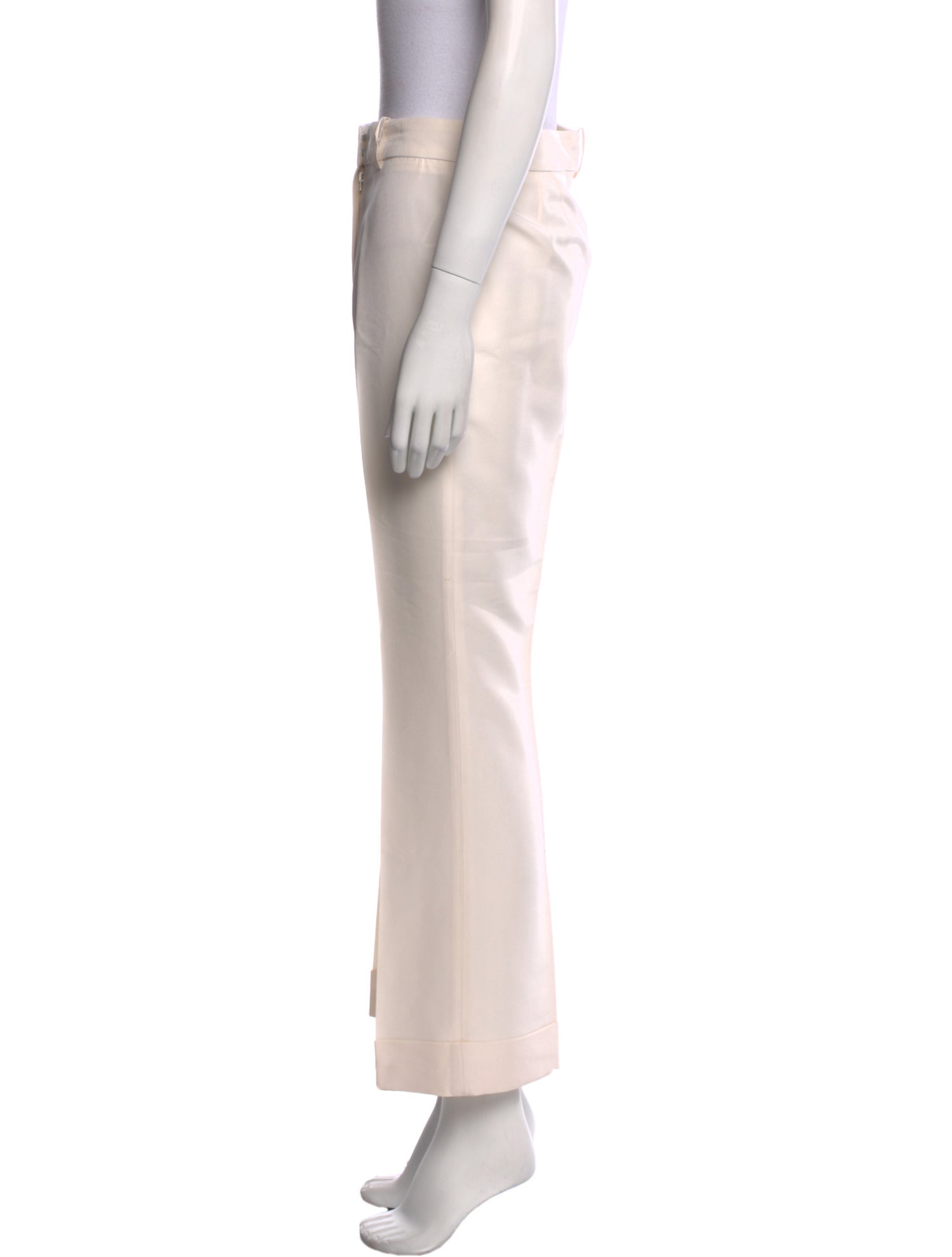 Stella McCartney Silk Straight Leg Pants