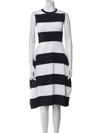 Stella McCartney Striped Midi Length Dress