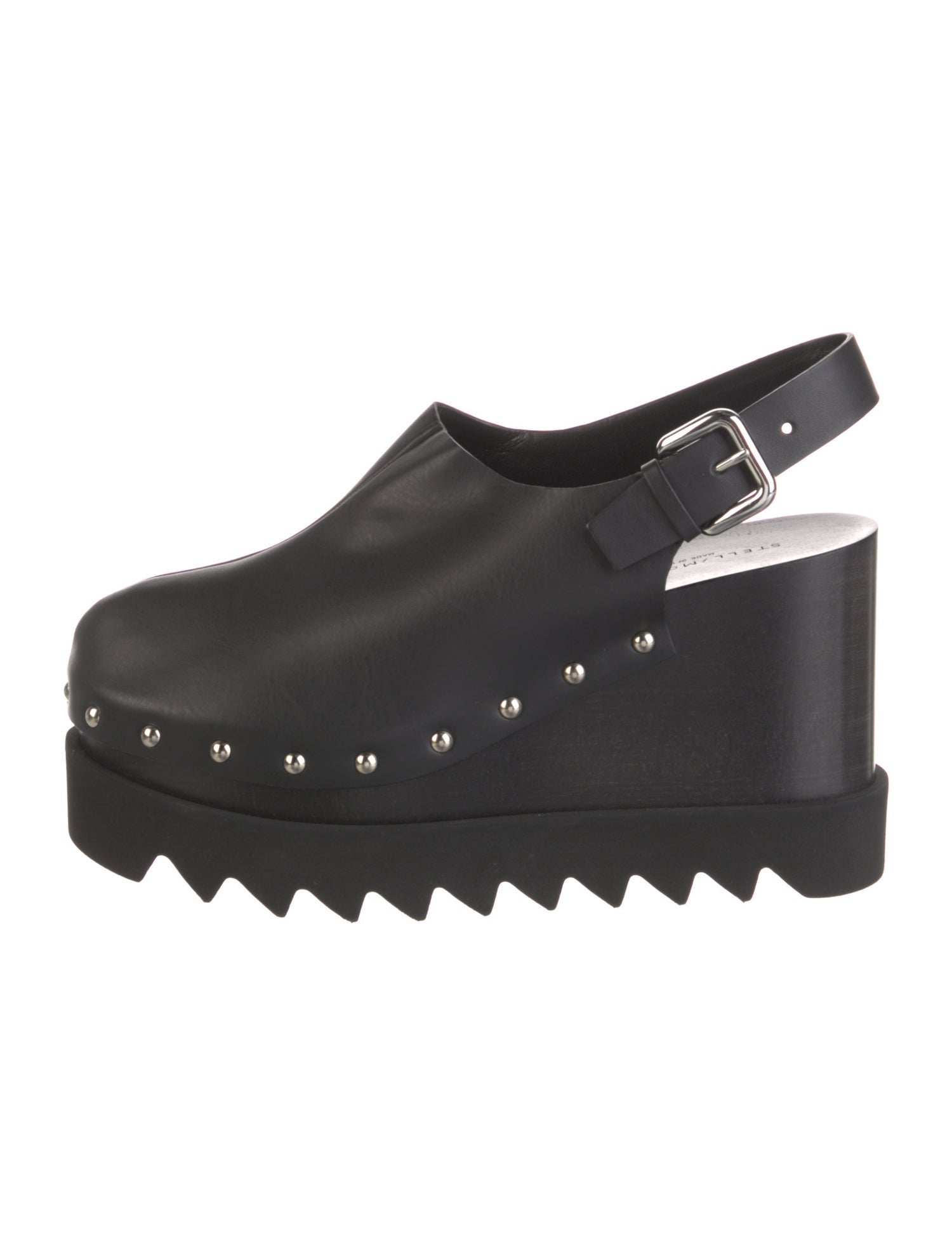 Stella McCartney Leather Studded Accents Slingback Pumps