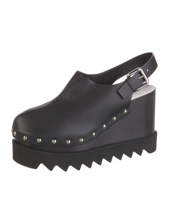 Stella McCartney Leather Studded Accents Slingback Pumps