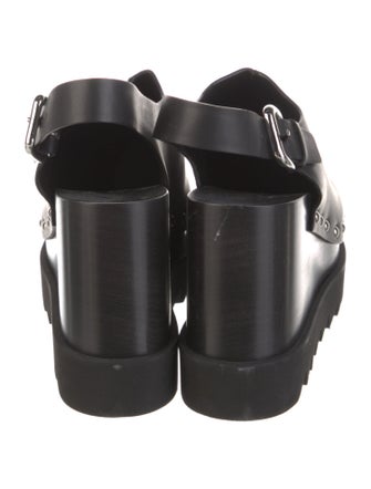 Stella McCartney Leather Studded Accents Slingback Pumps