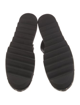 Stella McCartney Leather Studded Accents Slingback Pumps