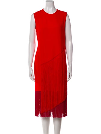 Stella McCartney Crew Neck Midi Length Dress