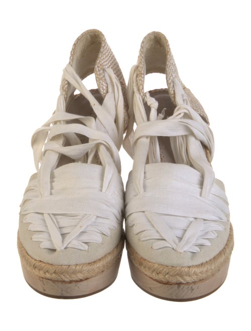 Stella McCartney Canvas Braided Accents Slingback Pumps