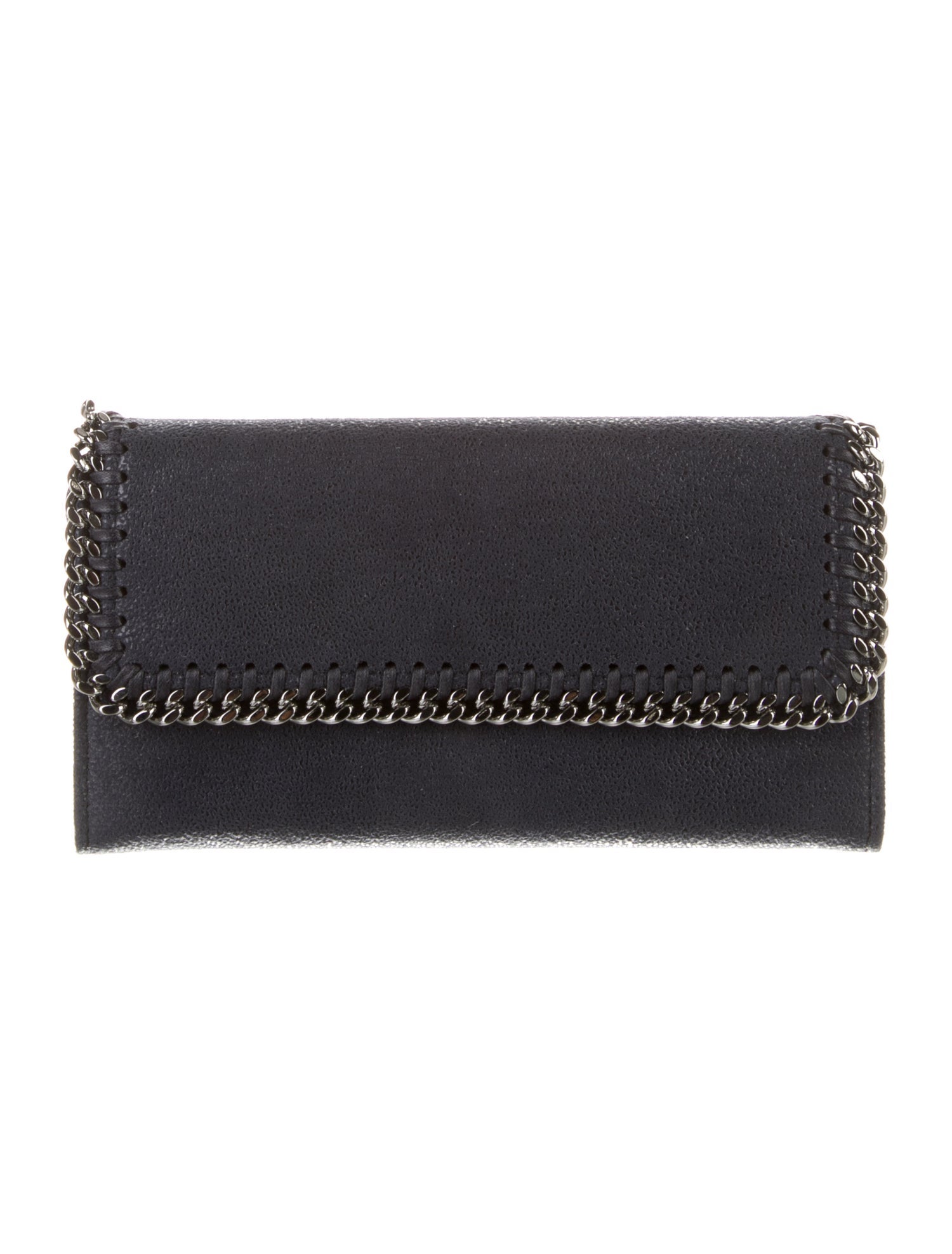 Stella McCartney Vegan Suede Continental Wallet