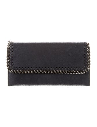 Stella McCartney Vegan Suede Continental Wallet