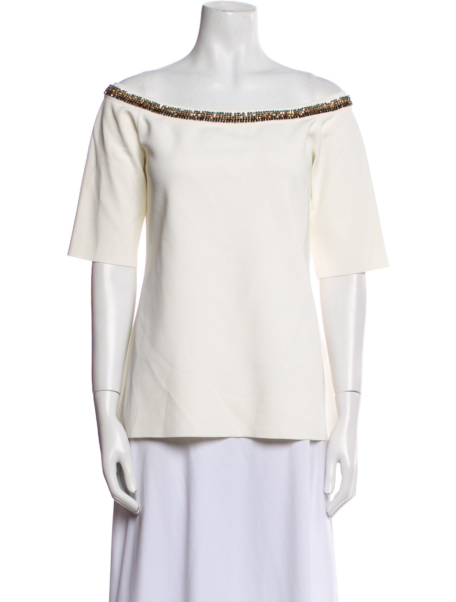 Stella McCartney Off-The-Shoulder Short Sleeve Top