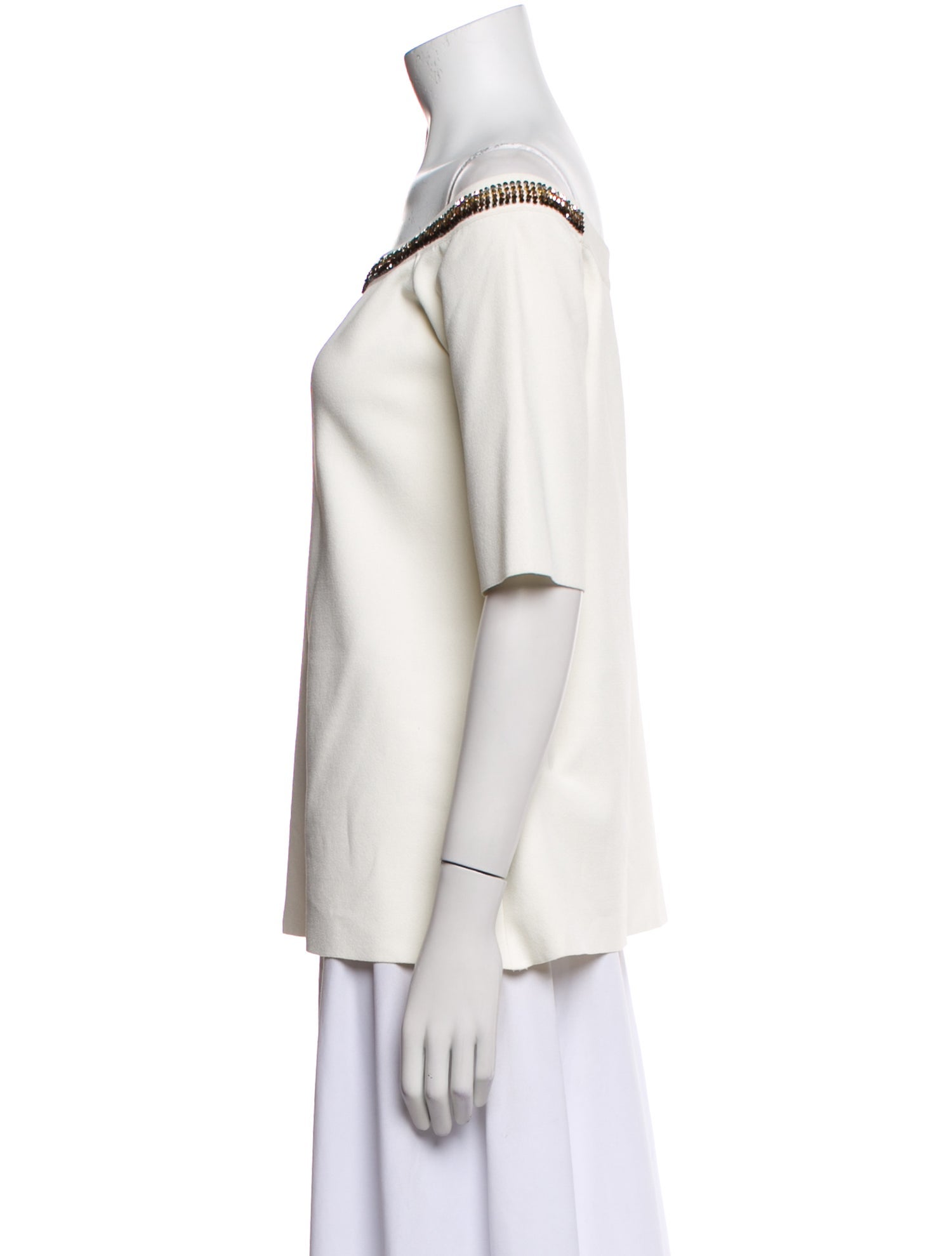 Stella McCartney Off-The-Shoulder Short Sleeve Top