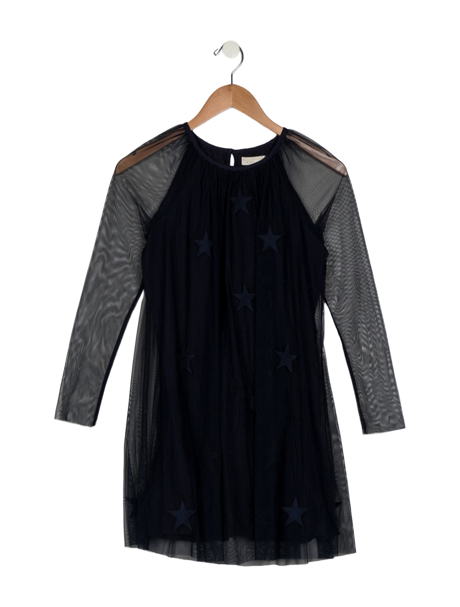 Stella McCartney Girls' Long Sleeve Mesh Dress