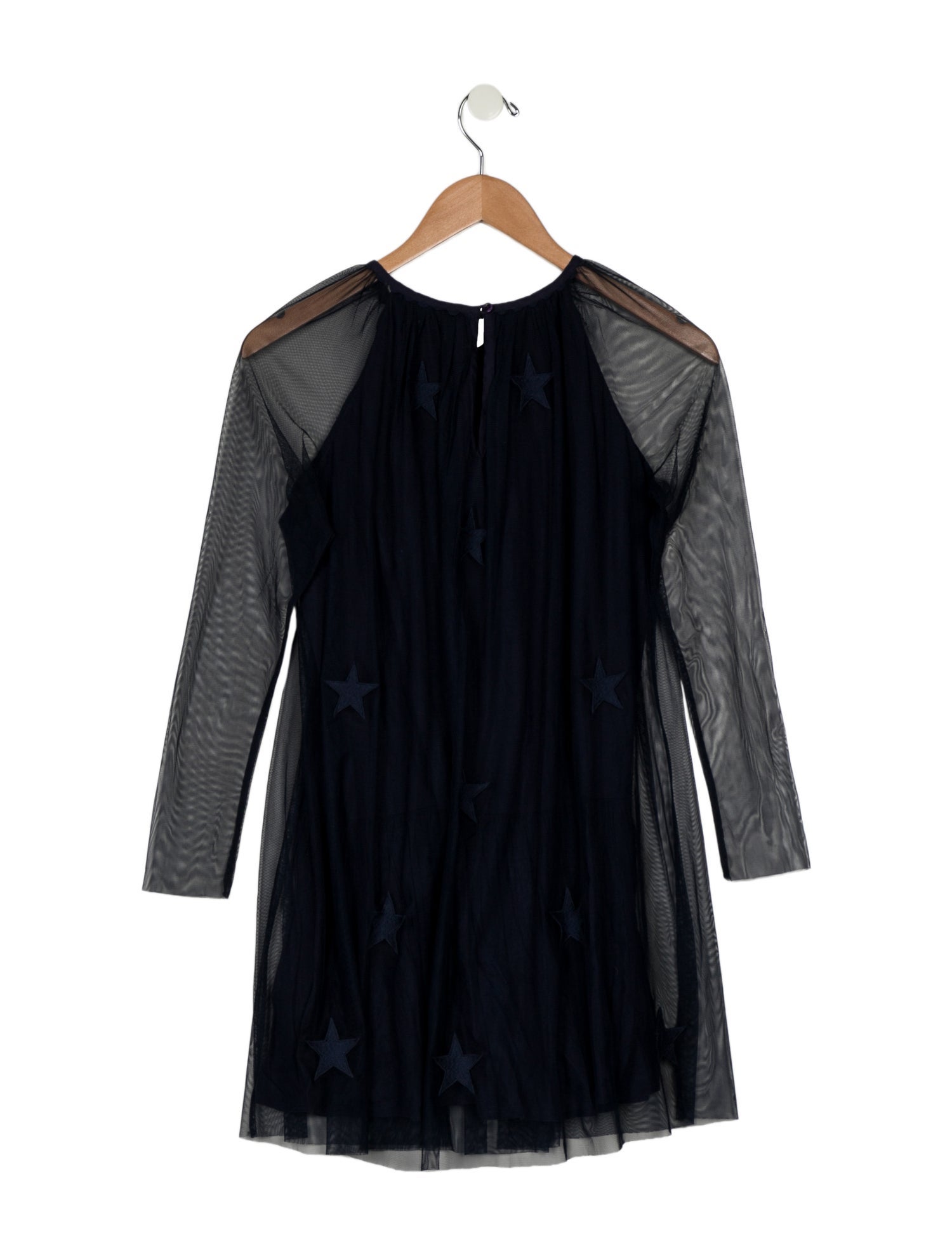 Stella McCartney Girls' Long Sleeve Mesh Dress