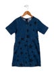 Stella McCartney Girls' Patterned Short Sleeve Denim Dress