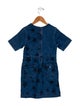 Stella McCartney Girls' Patterned Short Sleeve Denim Dress