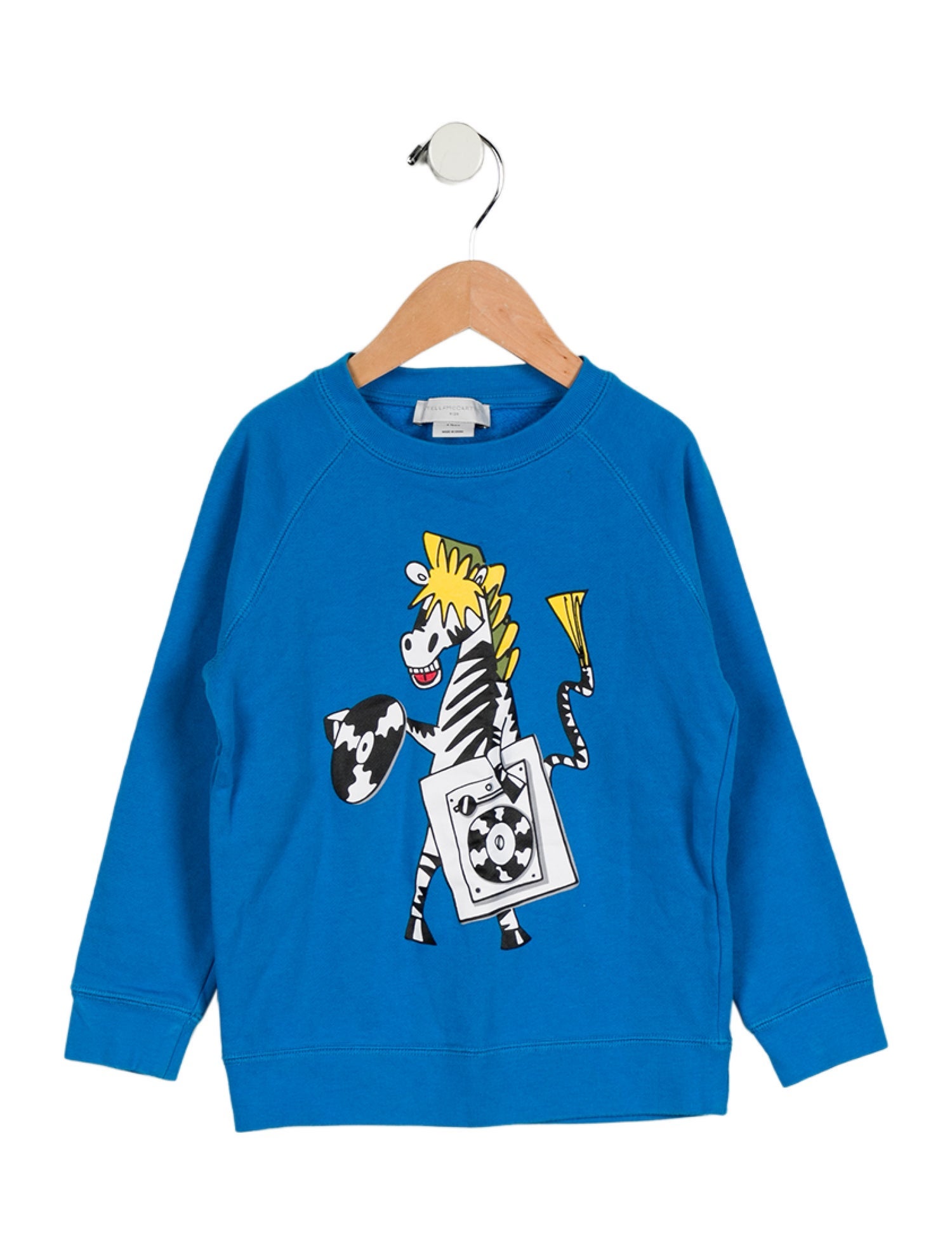 Stella McCartney Boys' Graphic Long Sleeve Crew Neck Sweatshirt