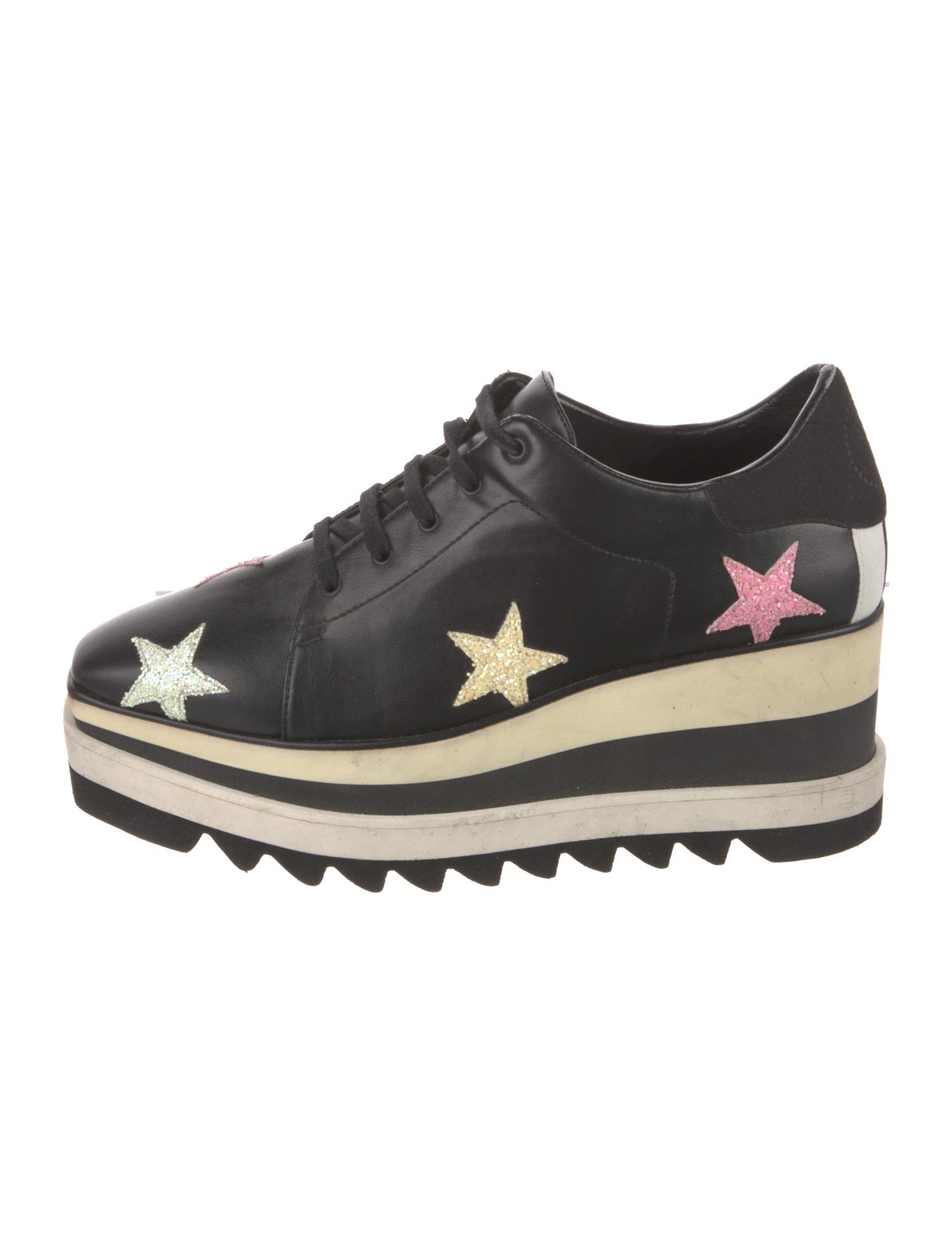 Stella McCartney Vegan Leather Graphic Print Sneakers