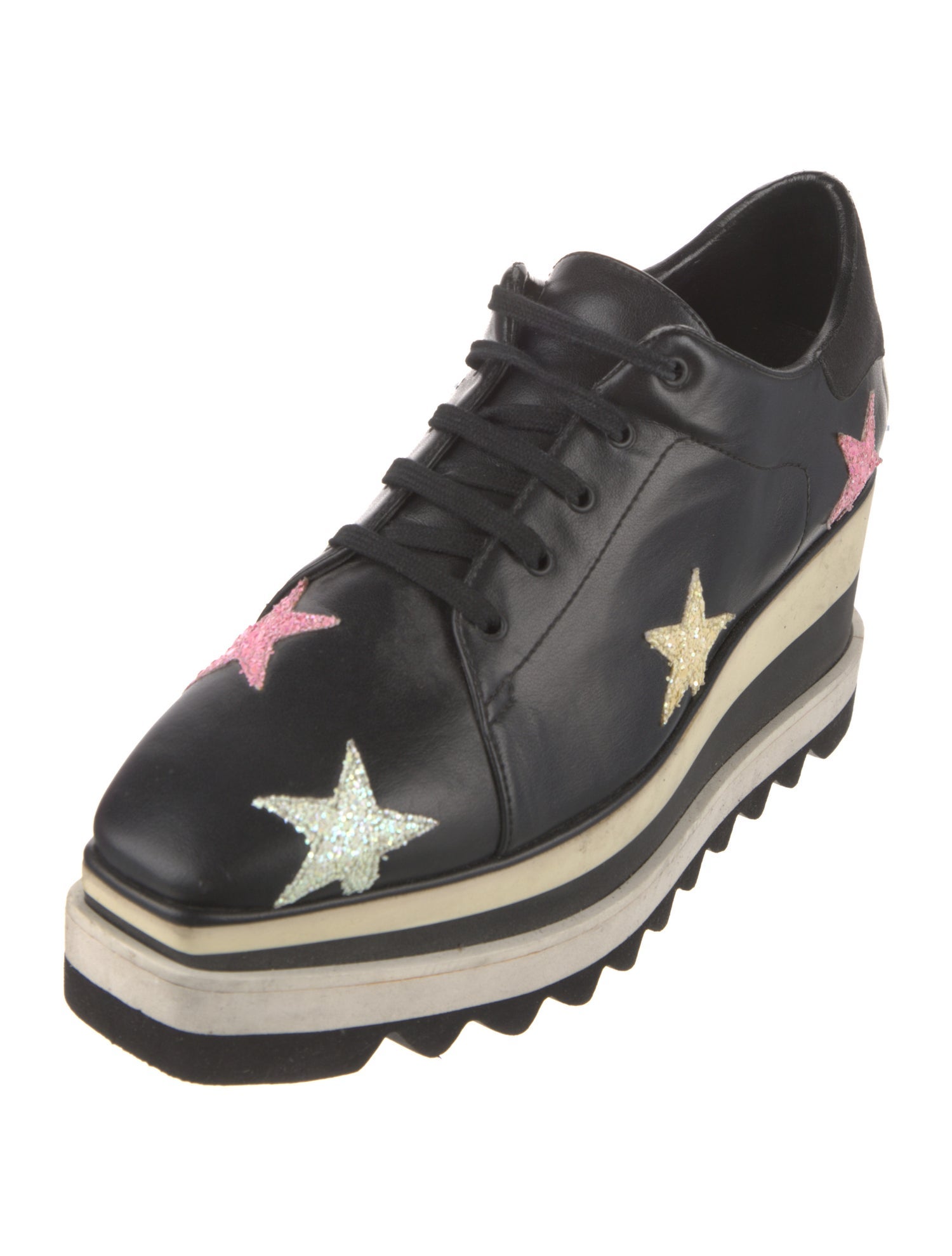 Stella McCartney Vegan Leather Graphic Print Sneakers