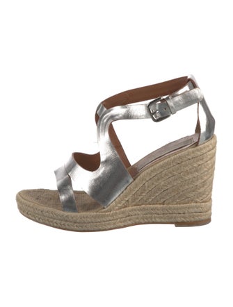 Stella McCartney Leather Colorblock Pattern Espadrilles