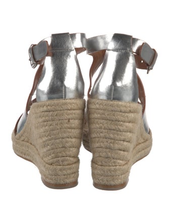 Stella McCartney Leather Colorblock Pattern Espadrilles