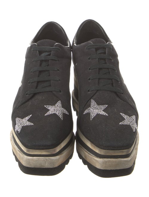 Stella McCartney Suede Graphic Print Sneakers