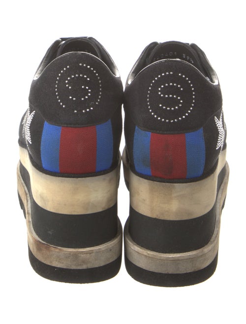 Stella McCartney Suede Graphic Print Sneakers