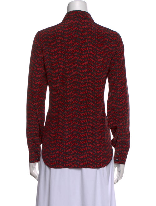 Stella McCartney Silk Printed Button-Up Top