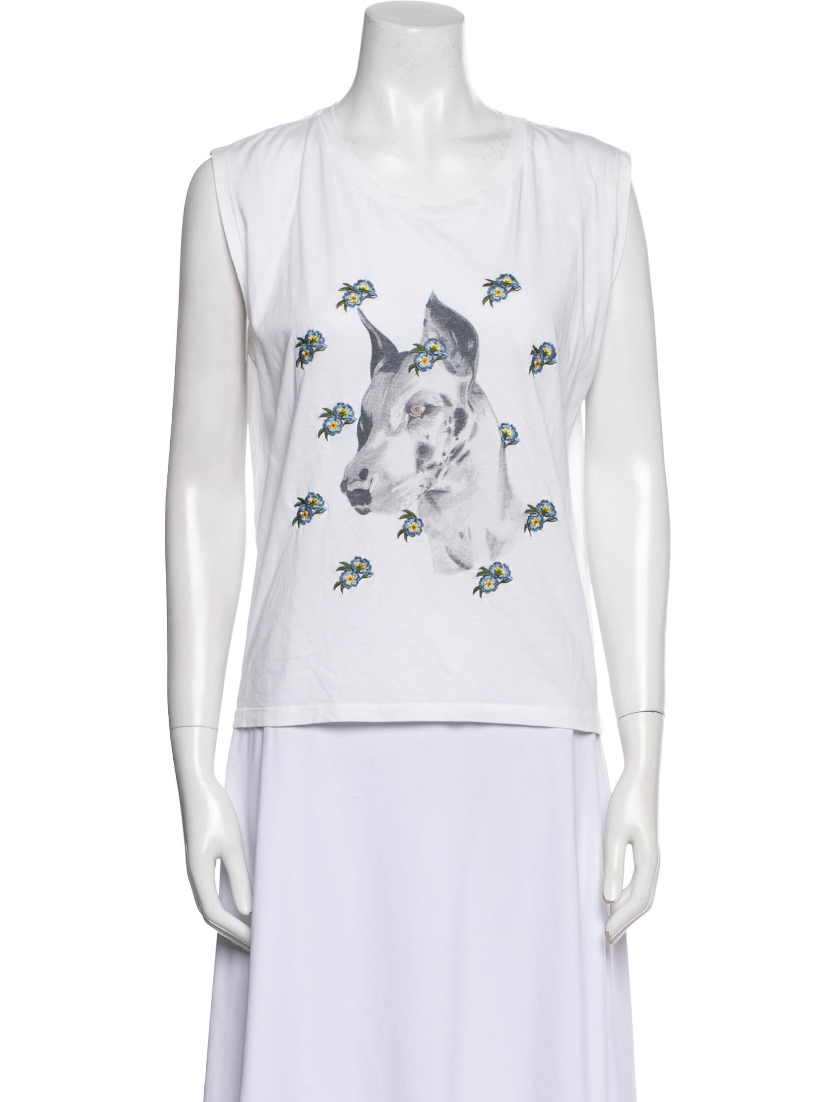 Stella McCartney Graphic Print Scoop Neck T-Shirt