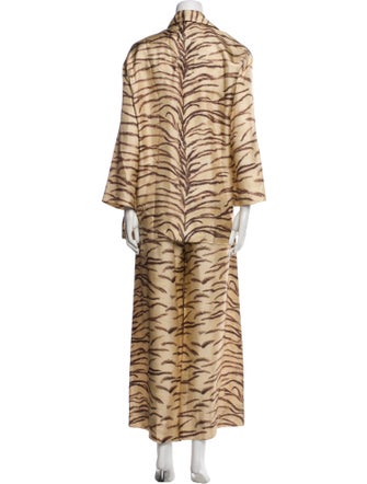 Stella McCartney Silk Animal Print Set