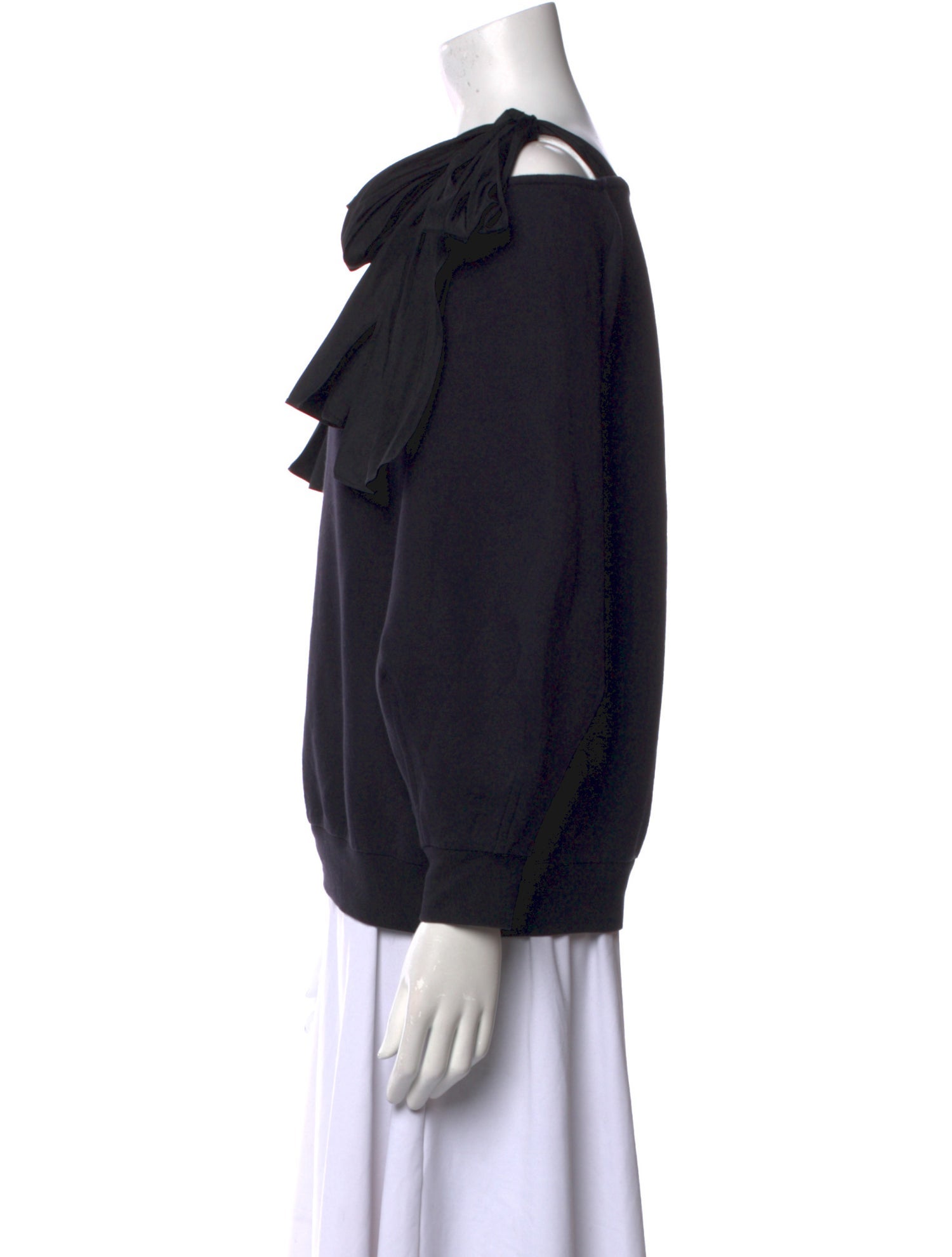 Stella McCartney Asymmetrical Three-Quarter Sleeve Sweatshirt