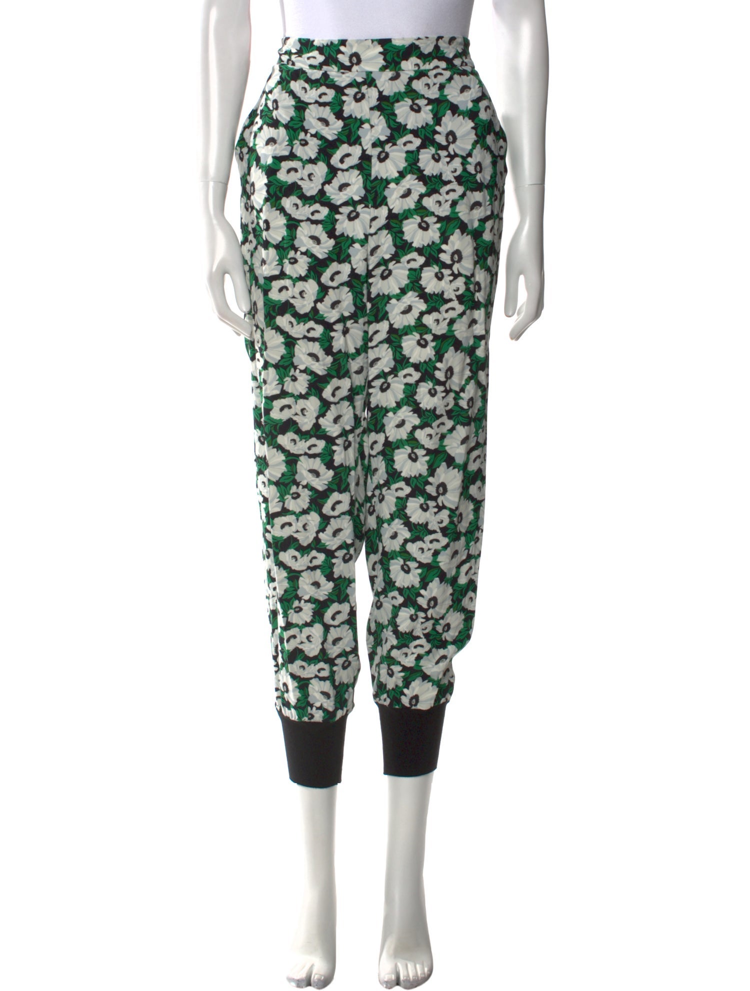 Stella McCartney Floral Print Skinny Leg Pants