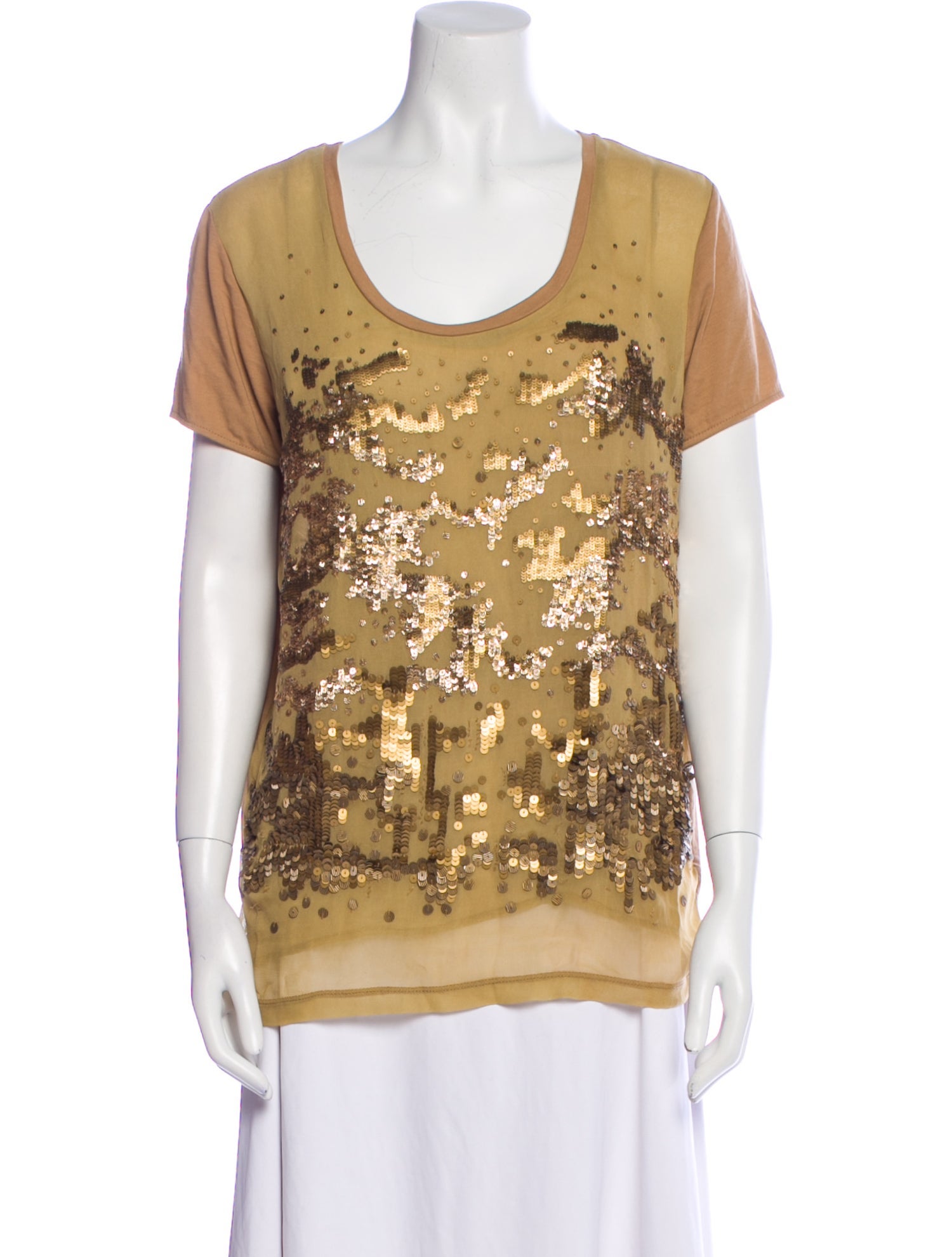 Stella McCartney Patterned Scoop Neck T-Shirt