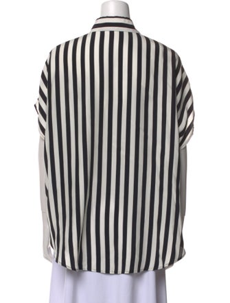 Stella McCartney Silk Striped Button-Up Top