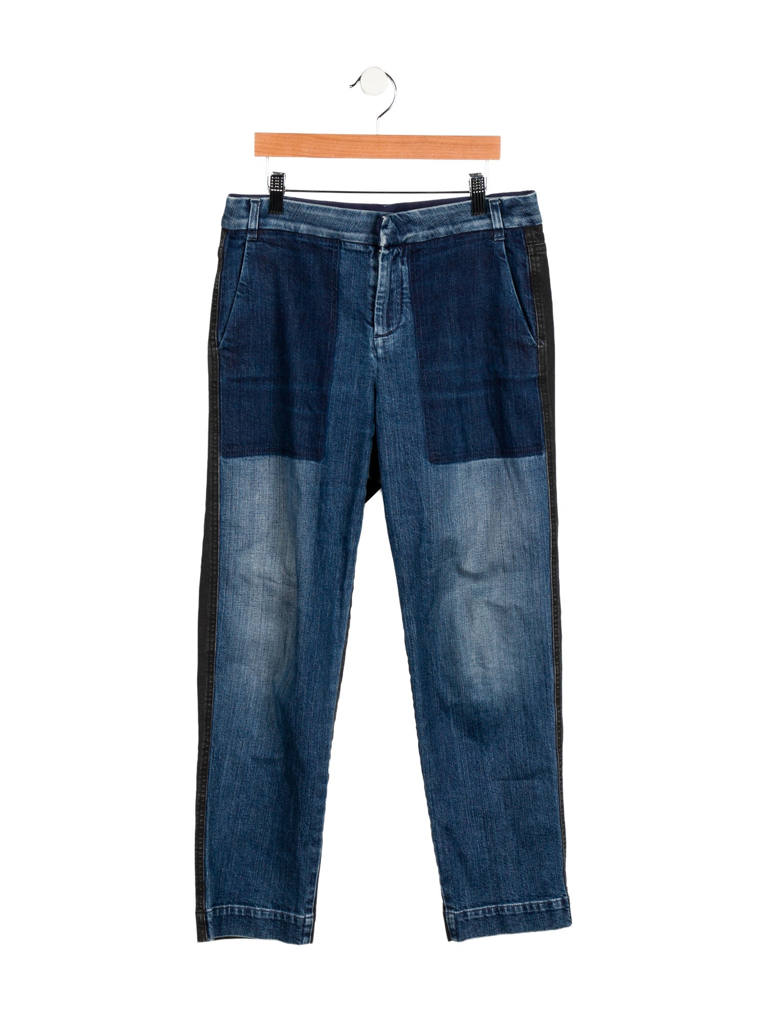 Stella McCartney High-Rise Straight Leg Jeans